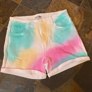 Tie Dye Fashion Nova denim shorts